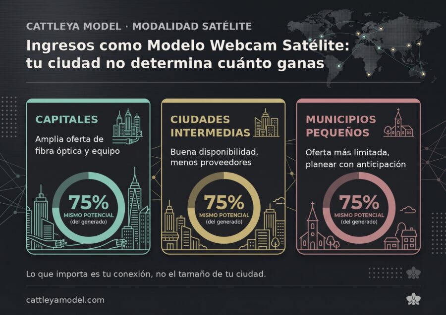 Infografía modelos webcam por ciudades cuanto ganan